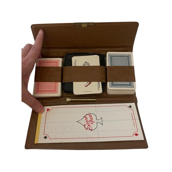 Vintage Playing Cards In Case With Coasters - Picture 7 of 10